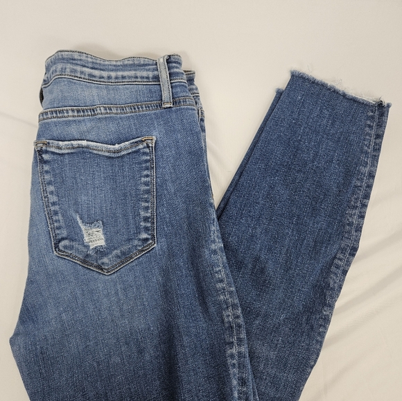 Flying monkey Factory distressed raw hem skinny jeans size 30 - Picture 5 of 12